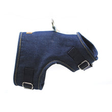 Cargar imagen en el visor de la galería, Arnés pechera jeans oscuro - Perros Unidos