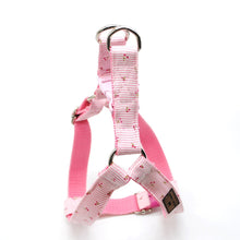 Cargar imagen en el visor de la galería, Arnés perro rayas rosadas cerezas - Perros Unidos