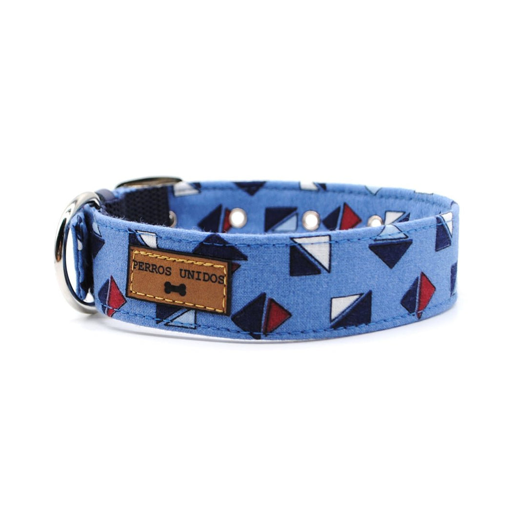 Collar azul vela - Perros Unidos