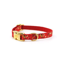 Cargar imagen en el visor de la galería, Collar broche dorado gato rojo japonés - Perros Unidos