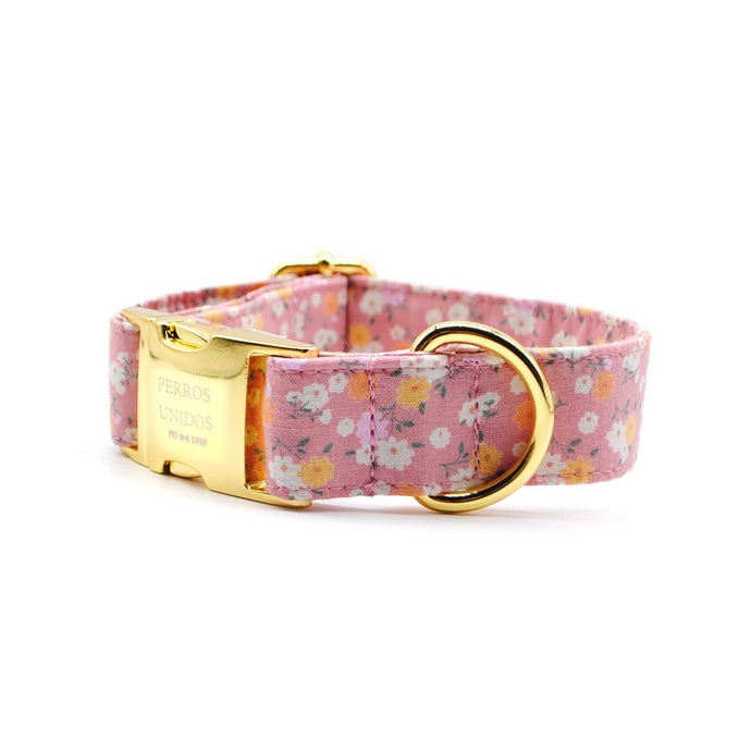 Collar broche rosado liberty - Perros Unidos