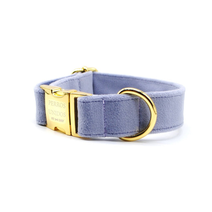 Collar broche velvet lila - Perros Unidos