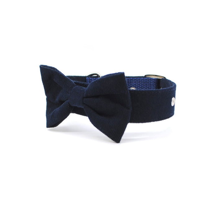 Collar cotelé azul marino - Perros Unidos