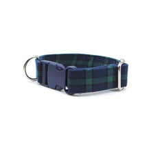 Cargar imagen en el visor de la galería, Collar cuadrillé azul &amp; verde - Perros Unidos