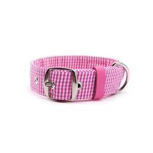 Cargar imagen en el visor de la galería, Collar cuadrillé fucsia - Perros Unidos