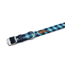 Cargar imagen en el visor de la galería, Collar cuadros azul &amp; calipso - Perros Unidos