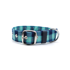 Collar cuadros azul & calipso - Perros Unidos