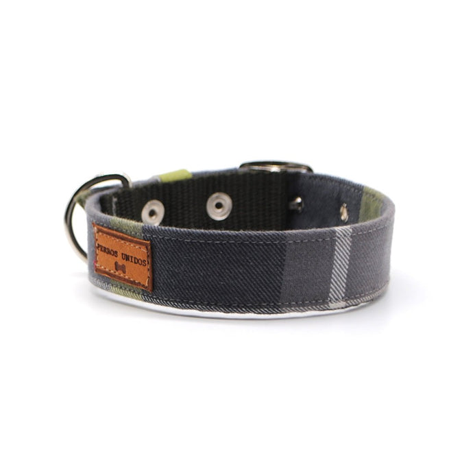 Collar escocés gris & verde - Perros Unidos