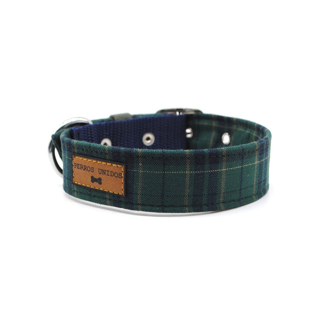 Collar escocés verde - Perros Unidos