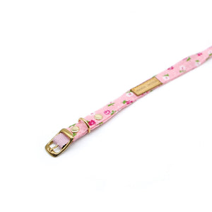 Collar gato flores rosado - Perros Unidos