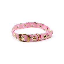 Cargar imagen en el visor de la galería, Collar gato flores rosado - Perros Unidos