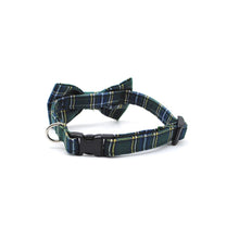 Cargar imagen en el visor de la galería, Collar gato humita tartán verde &amp; azul - Perros Unidos