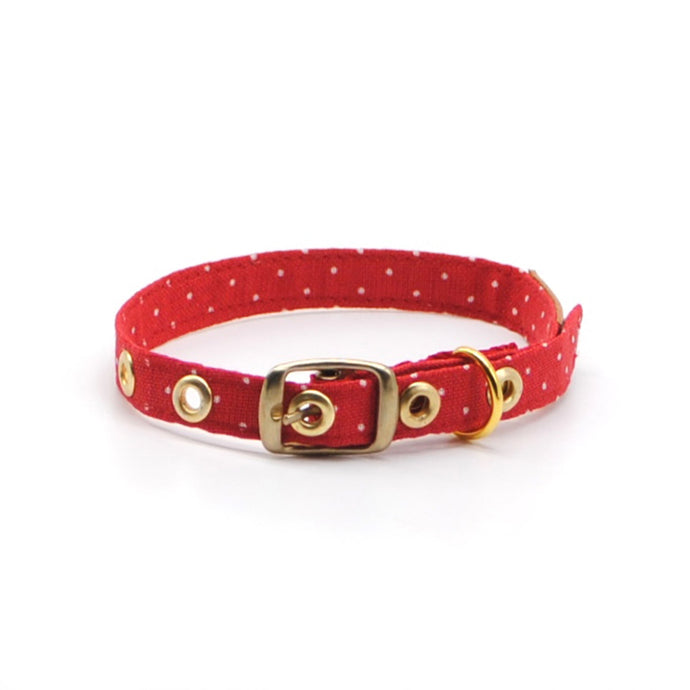 Collar gato puntos rojo - Perros Unidos