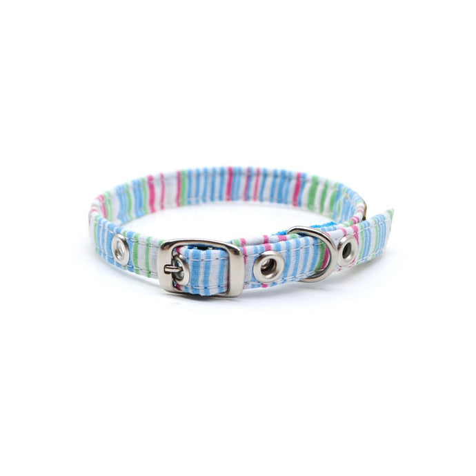 Collar gato rayas multicolor - Perros Unidos