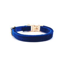 Cargar imagen en el visor de la galería, Collar gato velvet azul - Perros Unidos
