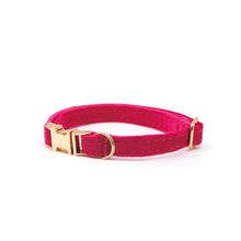 Cargar imagen en el visor de la galería, Collar gato velvet fucsia - Perros Unidos