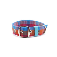 Cargar imagen en el visor de la galería, Collar perro cuadrillé multicolor