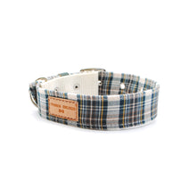 Cargar imagen en el visor de la galería, Collar perro escocés verde &amp; crema