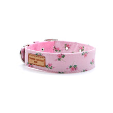 Cargar imagen en el visor de la galería, Collar perro rosado pálido flores