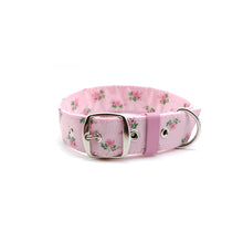 Cargar imagen en el visor de la galería, Collar perro rosado pálido flores