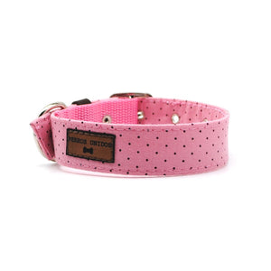 Collar puntos palo rosa - Perros Unidos