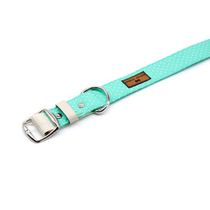 Collar puntos verde agua - Perros Unidos