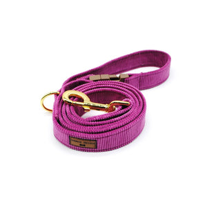 Correa cotelé magenta - Perros Unidos