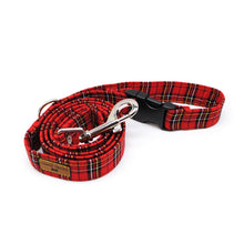 Cargar imagen en el visor de la galería, Correa tartán rojo &amp; amarillo - Perros Unidos