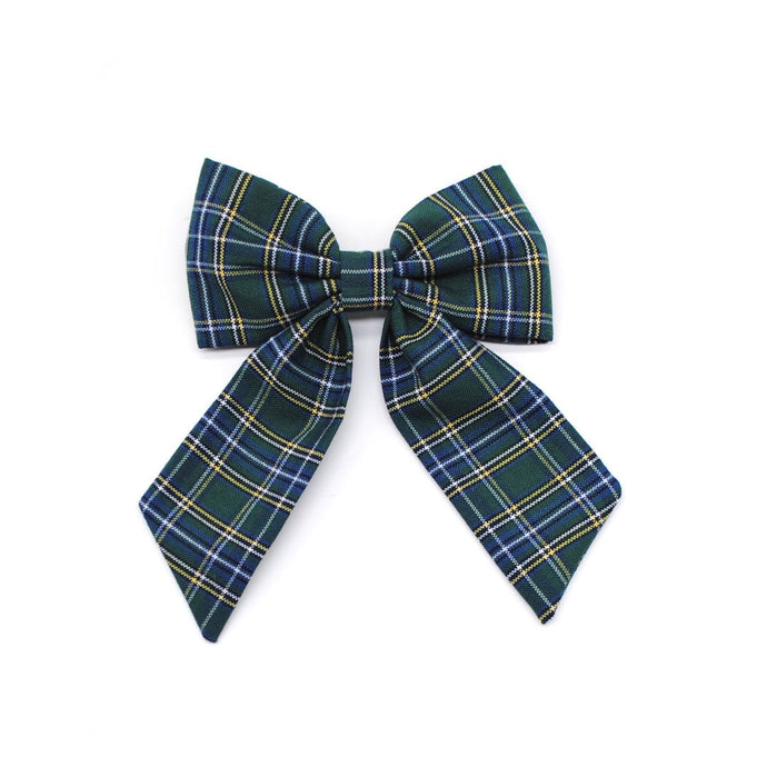 Humita lazo tartán verde & azul - Perros Unidos