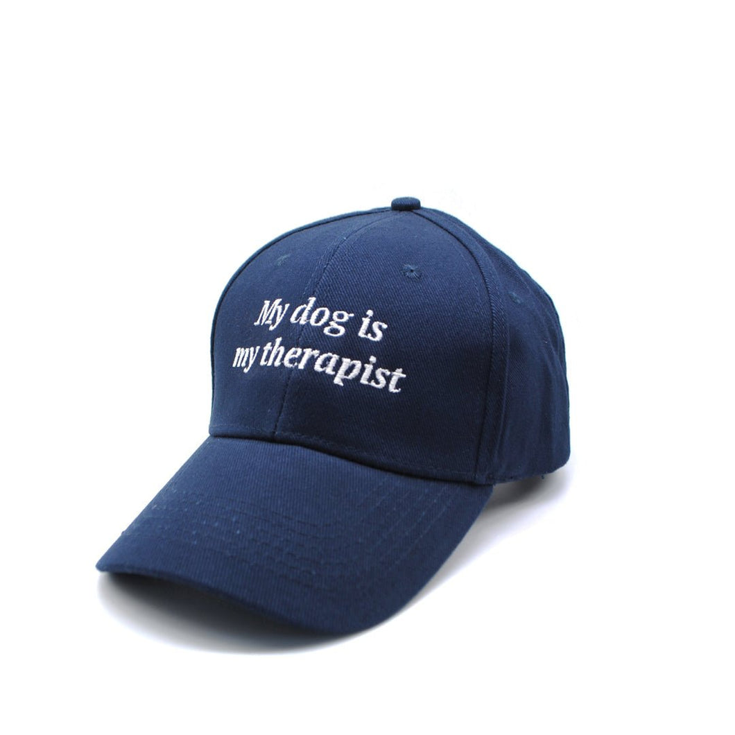 Jockey azul marino My dog is my therapist - Perros Unidos