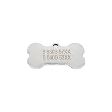 Cargar imagen en el visor de la galería, Placa identificación hueso plateada - Perros Unidos