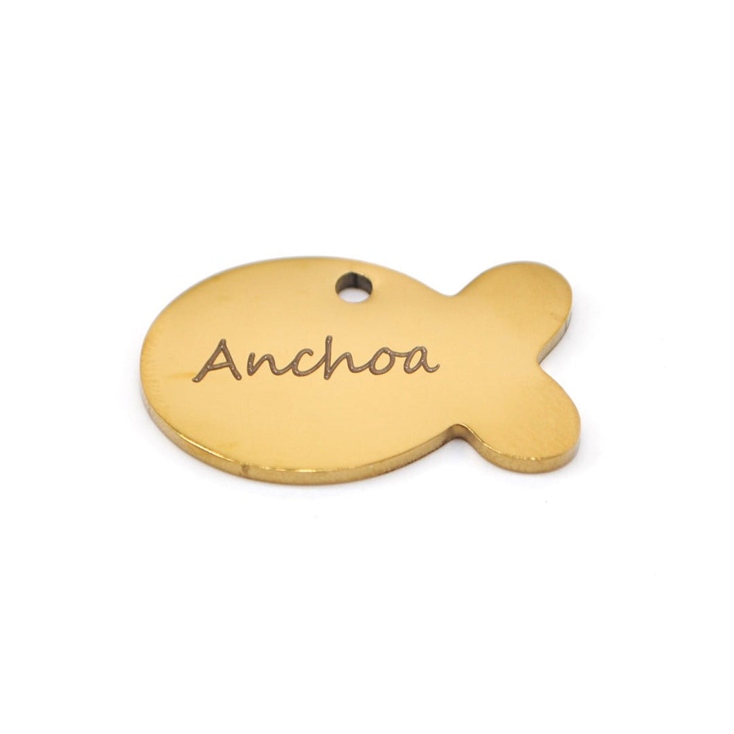 Placa identificación pez dorada - Perros Unidos