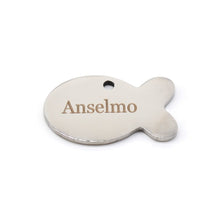 Cargar imagen en el visor de la galería, Placa identificación pez plateada - Perros Unidos